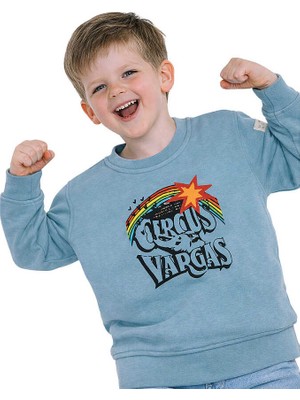 Hupalupa Store Hupalupa Basic Sweatshirt Ocean Cırcus 7-8 Yaş