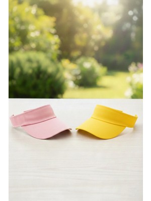 Ritagarcia Ritagarci Unisex 2'li Paket Ayarlanabilir Tenis Vizör Şapka Seti - Güneş Koruyucu Spor Siperlik