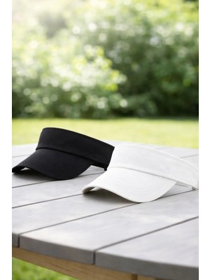 Ritagarcia Ritagarci Unisex 2'li Paket Ayarlanabilir Tenis Vizör Şapka Seti - Güneş Koruyucu Spor Siperlik