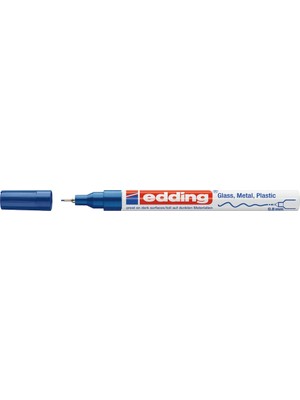 Edding 780 Markör Boya Kalemi (Hobi - Sanat) 0.8 Mm Mavi Yuvarlak Uçlu (10 Lu Kutu)