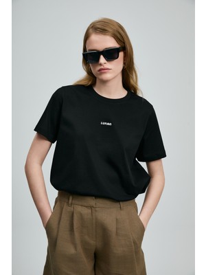 Lufian Dıdo Kadın T- Shırt Siyah