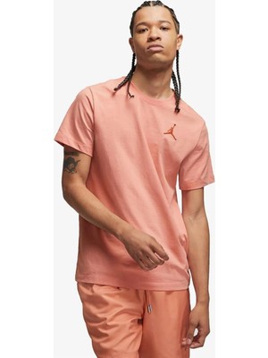Nike Air Jordan Jumpman Ss Crew Mens  Erkek Günlük Tişört Turuncu