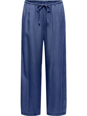 Only Onlcharıs Lıfe Pull Up Tıe Koyu Mavi Kadın Pantolon 15363959