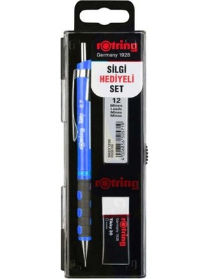 Rotring Okul Seti Tikky Rd Versatil Kalem 0.7+Min Silgi Hediyeli Menekşe Mavi
