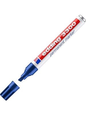 Edding Permanent Markör Kalem Kesik Uçlu 1-5 Mm Mavi ED330003 (10 Lu Paket)