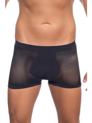 Moda Şahsenem Siyah Mı Emay 2106 Fileli Soft Erkek Boxer