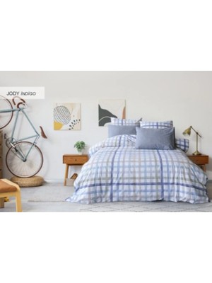 İyi Geceler İstanbul Iyi Geceler Istanbul Pamuklu Tek Kişilik Nevresim Takımı Jody Indigo