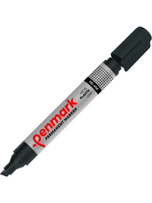 Penmark Permanent Marker Kalem Kesik Uç Siyah Hs406-01 (12 Li Paket)