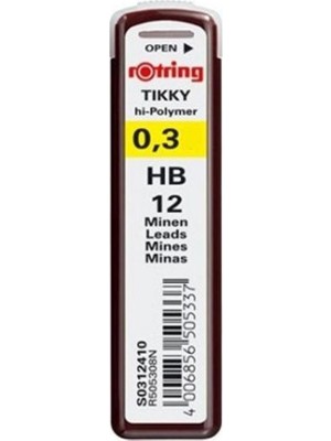 Rotring S0312410 Min Hi-Polymer Hb 0.3 Mm Versatil Kalem Ucu (10 Tüp)