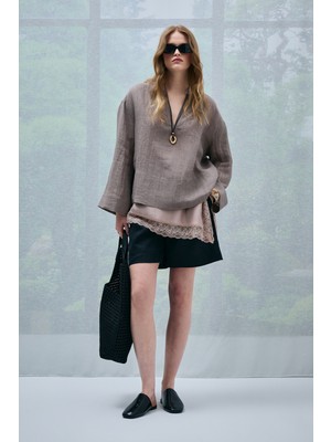 Lufian Alessı Kadın Bluz Vizon