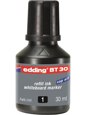 Edding Bt30 Tahta Kalem Mürekkebi Damlalıklı 30 Ml Siyah (10 Lu Kutu)