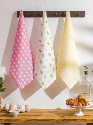 LC Waikiki Karışık Baskılı Kurulama Bezi 3 Lü 40X50 cm  (S6)
