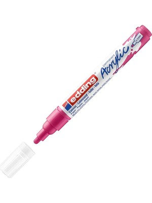 Edding Markör Kalem Akrilik Orta Uçlu Telemagenta 909 (10 Lu Paket)