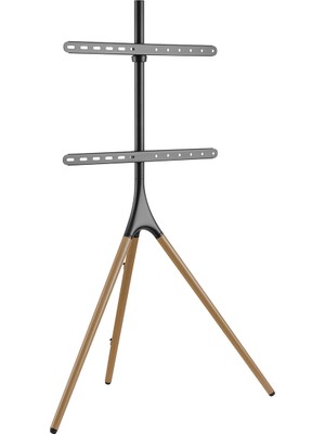 Cletech Şövalye Tipi Tv Standı 45-65 Inç | Ahşap & Metal | 180° Döner | 32 kg Taşıma Kapasiteli