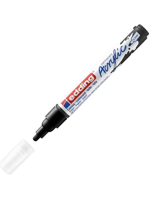 Edding Markör Kalem Akrilik Orta Uçlu Siyah 901 (10 Lu Paket)