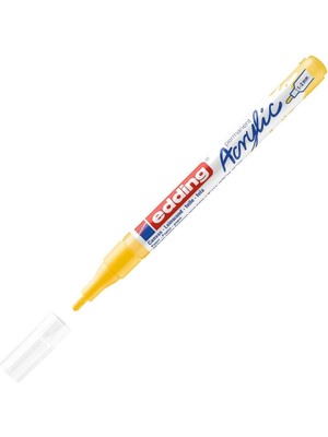 Edding Markör Kalem Akrilik İnce Uçlu Trafik Sarı 905 (10 Lu Paket)