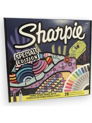 Sharpie Fine Permanent Markör Kalem 20 Renk Kaplumbağa 2115767