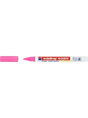 Edding Cam Kalemi 4085 Likit Tebeşir Kalemi (Sıvı Tebeşir) 1-2Mm Fosforlu Pembe (10 Lu Paket)