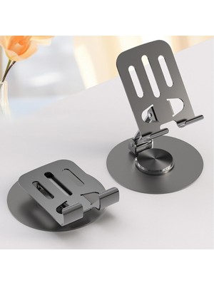 Popüler Sepet Dönebilir ve Katlanabilir Masaüstü Metal Telefon Tutucu