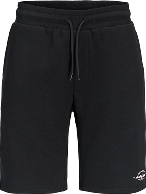 Jack & Jones  Jpstgordon Brandon Sweat Shorts Mıd Siyah Erkek Şort 12292136