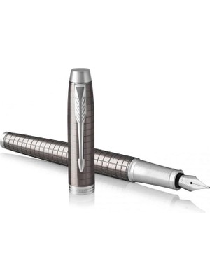 Parker Im Premium Desenli Kurşuni Dolma Kalem P1931680