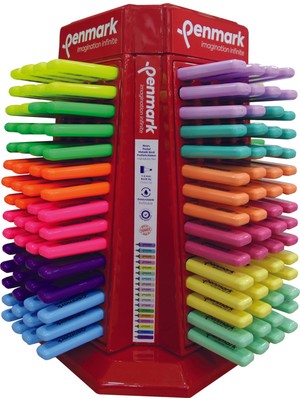 Penmark Fosforlu Kalem Karışık Renk HS505480 (480 Li Stand)