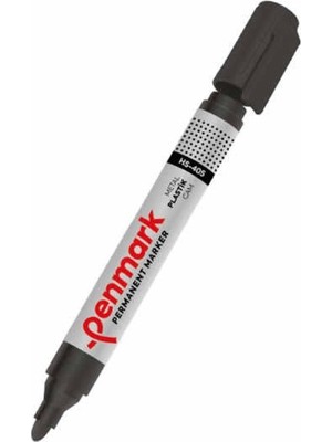 Penmark Permanent Marker Kalem Yuvarlak Uç Siyah Hs405-01 (12 Li Paket)