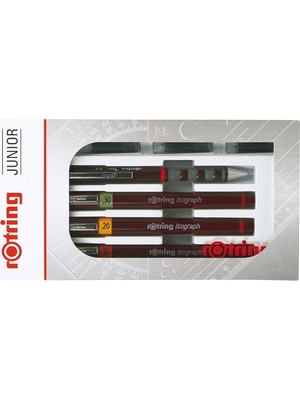Rotring Rapido Kalem Seti 2-3-5 Junior+Versatil Kalem 3 Parça Kırmızı Renkli Set