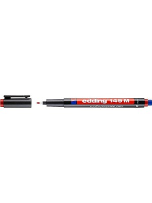 Edding E-149 M Asetat Kalemi Silgili Kırmızı 10 Lu ED14902 (1 Paket 10 Adet)