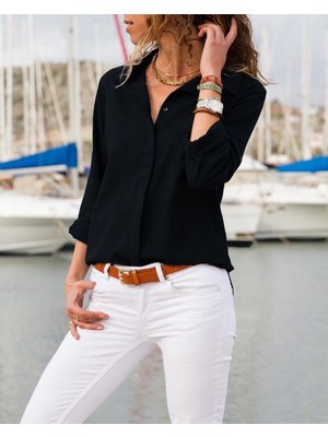 Pileli Store Dokuma Viskon Kumaş Efsane Gömlek