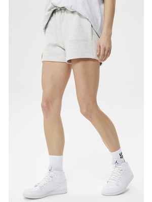 Soon To Be Announced Classic Women's Short Kadın Pamuk Şort Gri