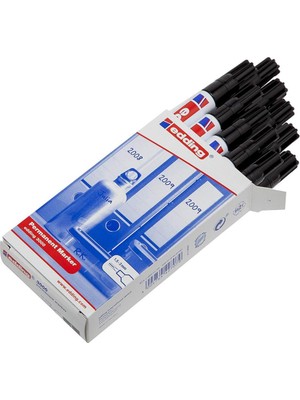 Edding 3000 Markör Permanent Kalemi 1.5-3 Mm Siyah Yuvarlak Uçlu (10 Lu Paket)
