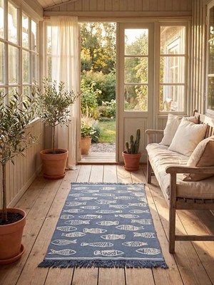 LC Waikiki Balık Desenli Halı 80X140 cm  (S6)