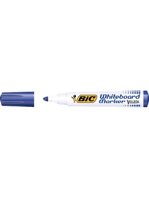 Bic Velleda Tahta Kalemi Yuvarlak Uç Mavi 904938 (1 Paket 12 Adet)