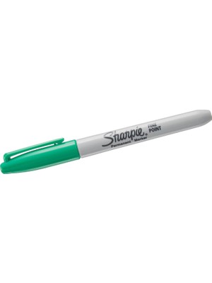 Sharpie Fine Permanent Markör Kalem Yuvarlak Uç Yeşil 0810960 (12 Li Paket)