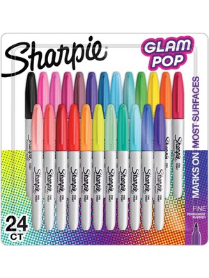 Sharpie Permanent Markör Kalem Fine Glam Pop 24 Renk 2198779