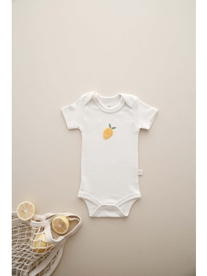 Ohlala Koala Limon Nakışlı Çıt Çıtlı Body-Zıbın