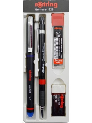 Rotring Ofis Seti Visumax Versatil Kalem 0,7 Mm + Roller Kalem Mavi RO-OFISSET-M