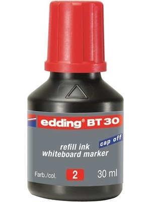 Edding Bt30 Tahta Kalem Mürekkebi Damlalıklı 30 Ml Kırmızı (10 Lu Kutu)