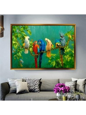 Giyense Altın Çerçeveli Dekoratif Tablo RG1068