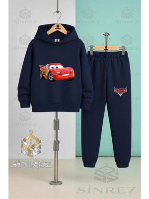 Çocuk Unısex Sımsek Macuın Sade Kapşonlu Eşofman Takımı