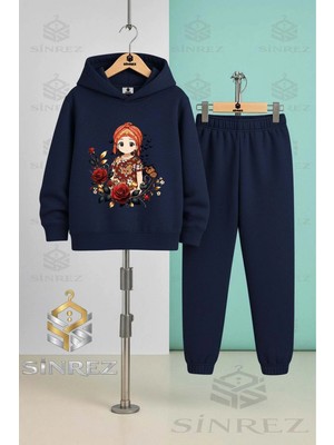 Çocuk Unısex Jyn Anıme Gırl Kapşonlu Eşofman Takımı