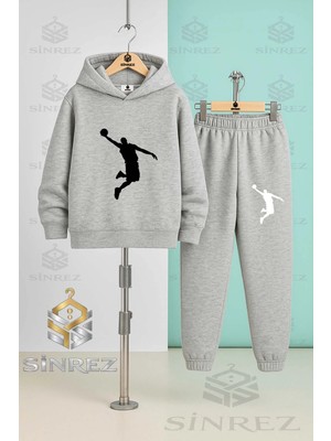 Çocuk Unısex Jordon Adam Syh Kapşonlu Eşofman Takımı