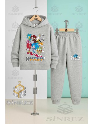 Çocuk Unısex Sonıc Gotto Fast Coklukapşonlu Eşofman Takımı