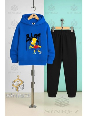 Çocuk Unısex Sımson Bart Kapşonlu Eşofman Takımı