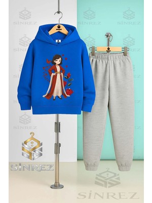 Çocuk Unısex Jyn Anıme Yoresel Kapşonlu Eşofman Takımı