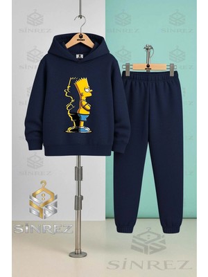 Çocuk Unısex Sımson Arkası Glg Kapşonlu Eşofman Takımı