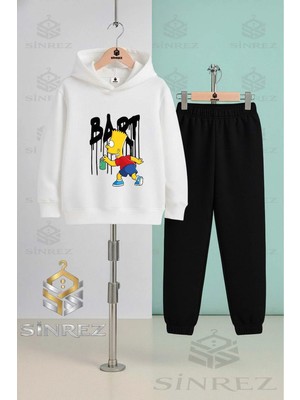 Çocuk Unısex Sımson Bart Kapşonlu Eşofman Takımı