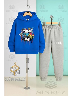 Çocuk Unısex Game Tıme Cool Kapşonlu Eşofman Takımı