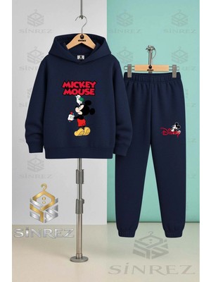 Çocuk Unısex Mıckey Czm Klm Kapşonlu Eşofman Takımı